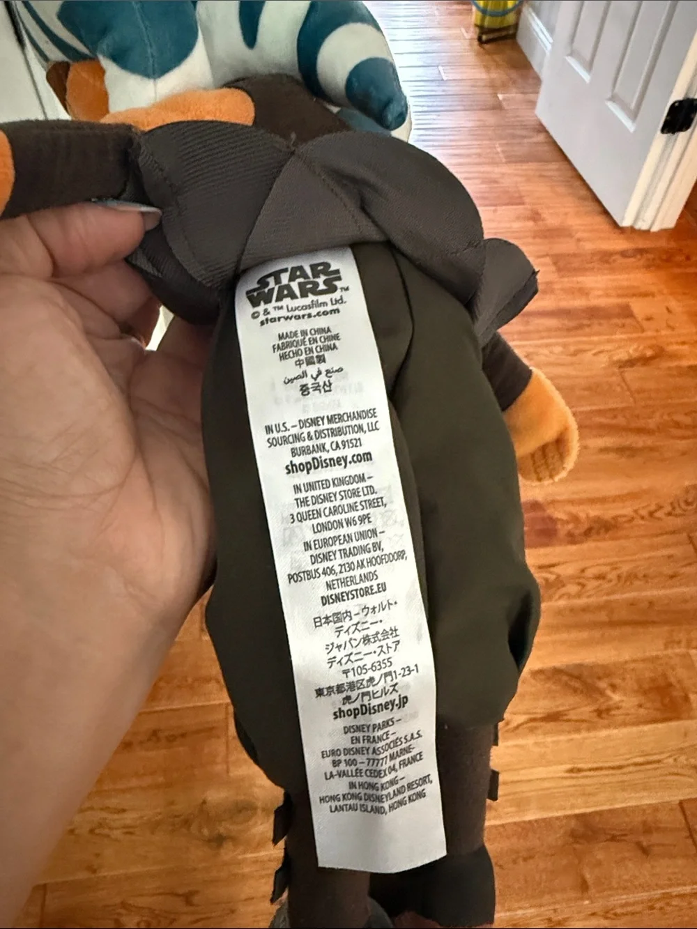 Disney Ahsoka Tano Plush - Orange, Blue & White